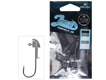JIGOVÉ HLAVIČKY - JAWS TROJÚHELNÍKOVÝ 10g-2/0 BN - 3 ks