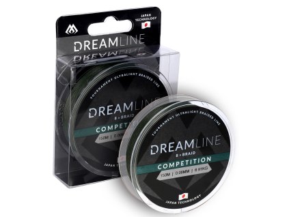 PLETENÁ ŠŇŮRA - DREAMLINE COMPETITION - 0.10mm/8.73kg/150m - ZELENÁ - 1 cívka