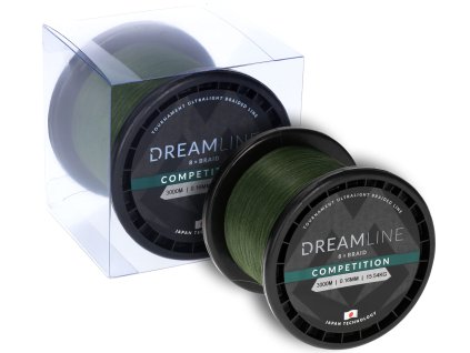 PLETENÁ ŠŇŮRA - DREAMLINE COMPETITION - 0.10mm/8.73kg/3000m - ZELENÁ - 1 cívka