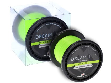 PLETENÁ ŠŇŮRA - DREAMLINE COMPETITION - 0.23mm/23.61kg/2100m - FLUO ZELENÁ - 1 cívka