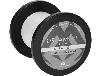 PLETENÁ ŠŇŮRA - DREAMLINE ULTRALIGHT - 0.035mm/2.53kg/2100m - BÍLÁ - 1 cívka