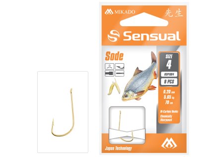 NAVÁZANÉ HÁČKY - SENSUAL - SODE NO 12 G / VLASEC: 0.12mm/70cm - 8 KS