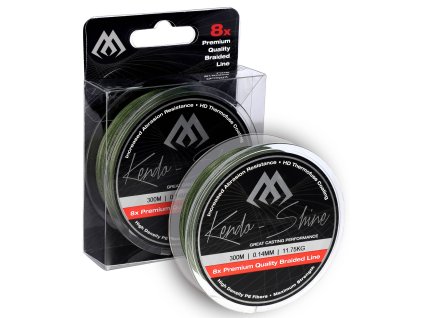 PLETENÁ ŠŇŮRA - KENDO SHINE - 0.12mm/9.62kg/2100m - ZELENÁ - 1 cívka