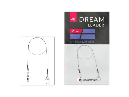 LEADER - DREAM LEADER - TITANIUM 1x7 25cm/30LB/13.5kg - 2pcs