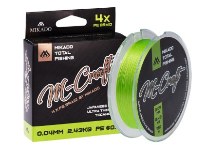 PLETENÁ ŠŇŮRA - M-Craft Braid - 0.08mm/4.51kg/150m - FLUO - 1 cívka