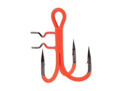 TROJHÁČKY - JAWS VERTICAL UV ORANŽOVÉ nr 3/0 - 4 ks