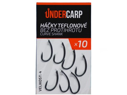 Háčky teflonové bez protihrotu CURVE SHANK - 4