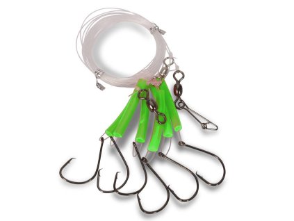 Aquantic systém pro lov okounů Circle Hook fluoro 6/0 zelená