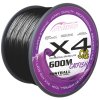 Mistrall šňůra X4 Black catfish 0,50mm 600m černá