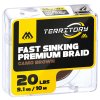 PLETENÁ NÁVAZCOVÝ - FAST SINKING PREMIUM BRAID - 20lbs/10m - HNĚDÁ / KAMUFLÁŽ - 1 ks