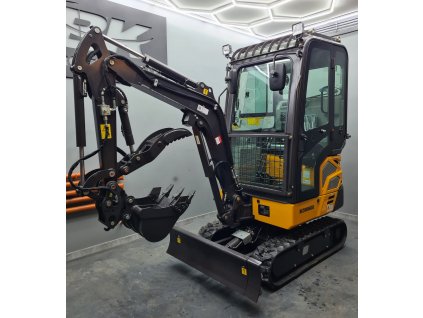 Minibagr Berger Kraus BK2000NKSR s přídavným motorem KUBOTA