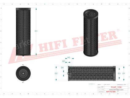 rozměry filtru SA 160071
