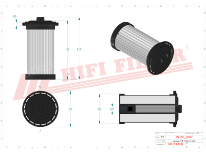 rozměry filtru SN 40859