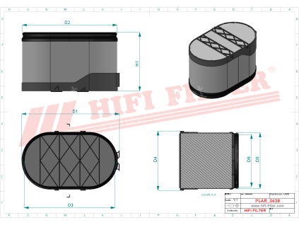 rozměry filtru SA 16841