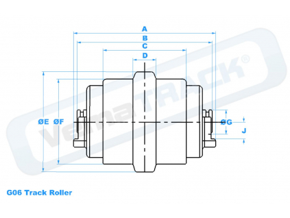 pojezdova kladka CAT 139-6261 track roller