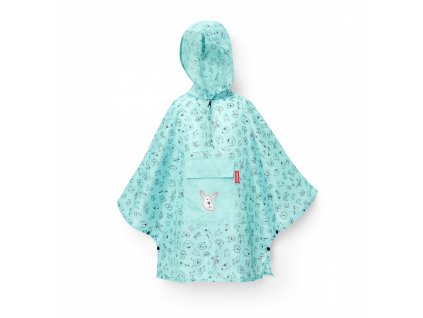 mini maxi poncho m kids cats and dogs mint IG4062 pic1
