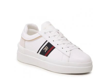 sneakersy tommy hilfiger corp webbing court sneaker fw0fw07387 white ybs 0000303036959