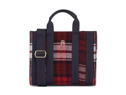 kabelka tommy hilfiger th identity small tote check aw0aw15884 check 0gz 8720645282396