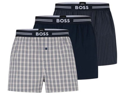 hugo boss 3 pack woven boxer 50480034
