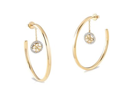 guess kruhove pozlacene nausnice 4g logo boule jube01391jwygt u 14902440073514