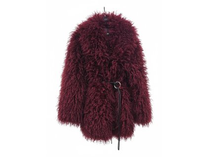 Dámsky kožuch, imitácia mongolskej ovci