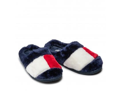 tommy hilfiger papuce essential tommy home slipper fw0fw05148 tmavomodra (4)