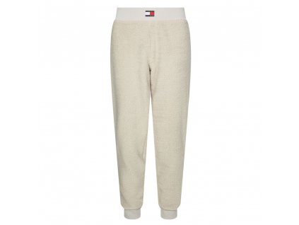 tommy hilfiger lounge sherpa joggers cream 1