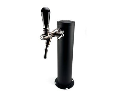 B00479 vycepni stojan cerny 1x kohout bronz kegerator