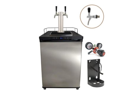 kegerator series x kegland lednice na sudy piva 2 kohout chrom redukcni ventil