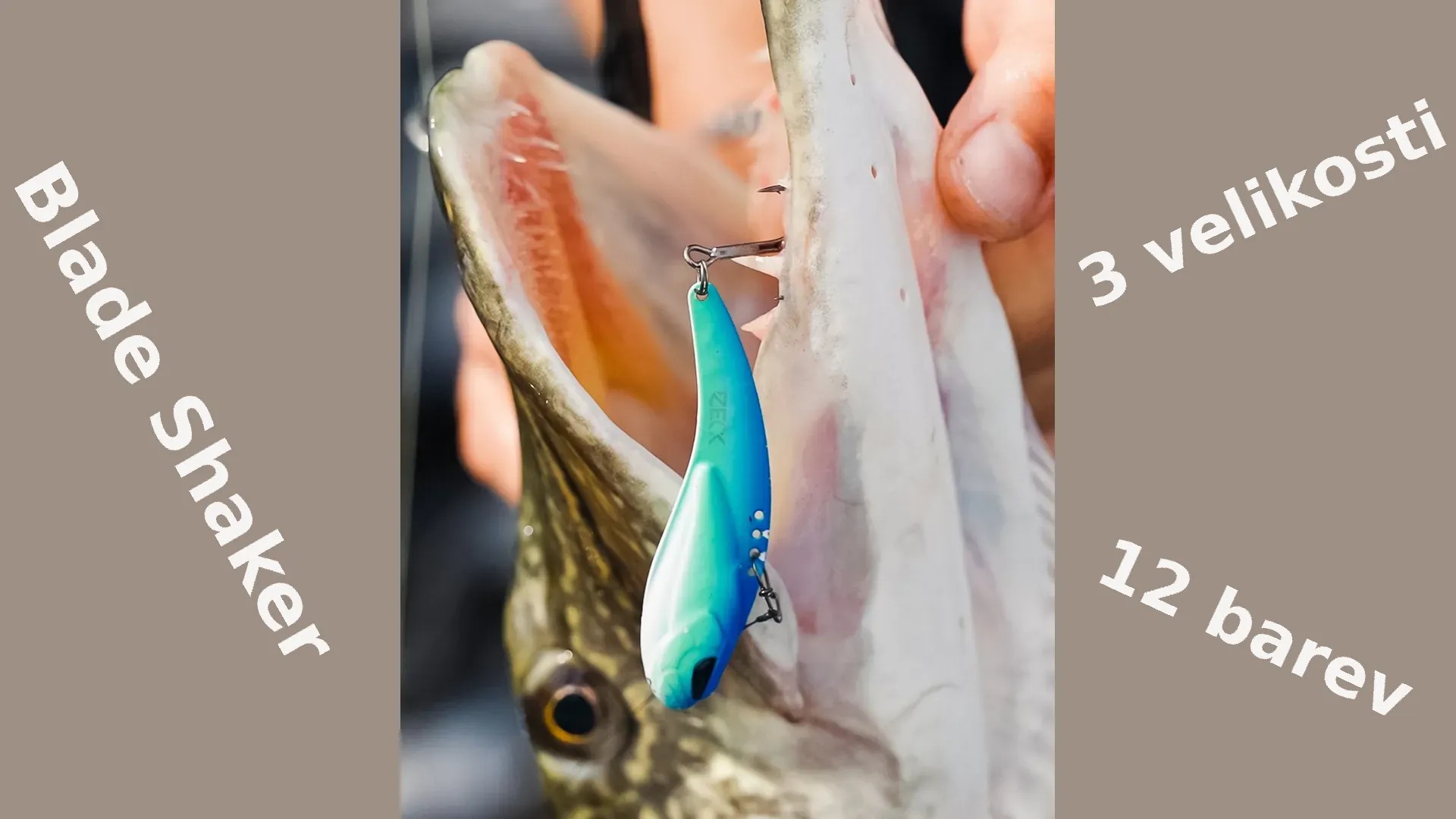 Blade Shaker, 3 velikosti, 12 barev, spousta úlovků!