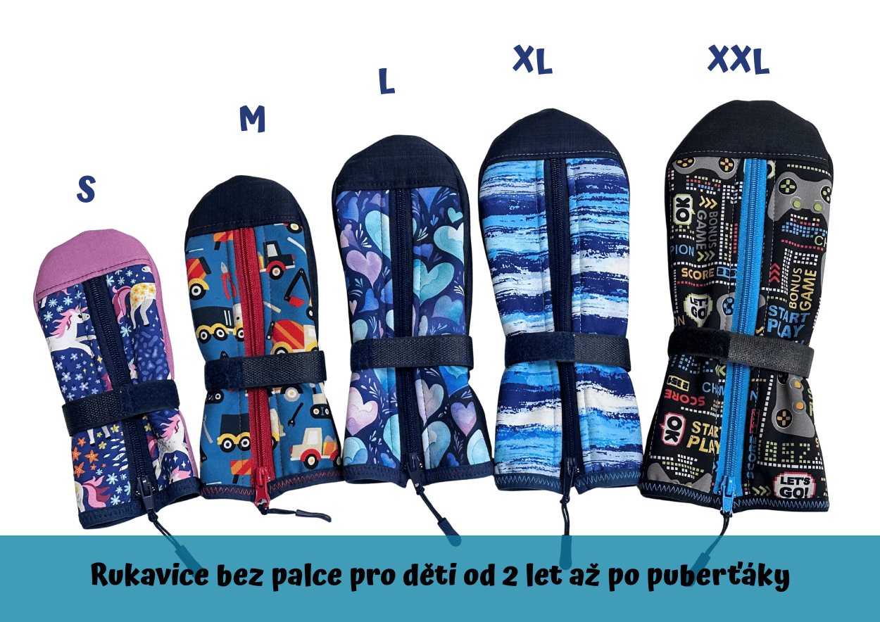 Zimní rukavice pro spastické ručičky