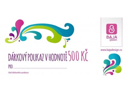 Dárkový poukaz 500,- Velikost UNI 5762 47 979