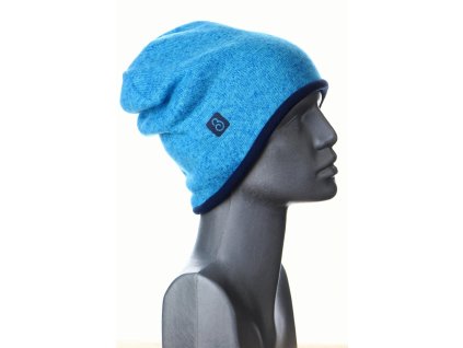 zimní svetrová čepice pro ženy, kr. modrá + tm. modrá Velikost L 5796 47 1013
