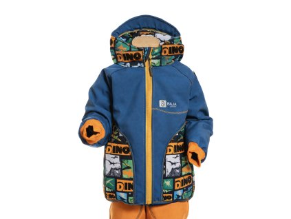 softshellová bunda, petrolejová, dinopark