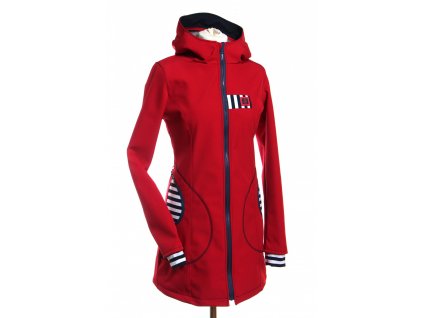 softshellový kabát P, červený, námořnický Velikost 156/164 7974 49 2499