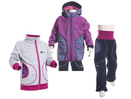 Šedé mandaly souprava