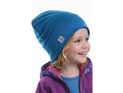 čepice petrolejová, rib, holčička