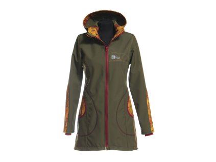 dámský softshellový kabát, khaki, Ala Klimt