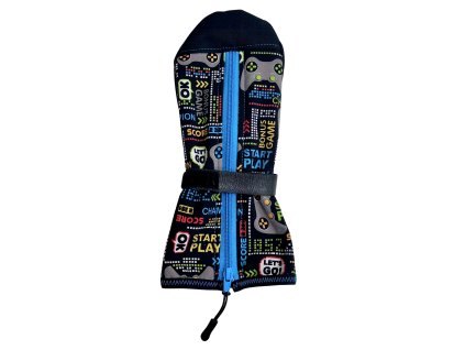 rukavice pro spastiky, černá, gamer, tyr. zip