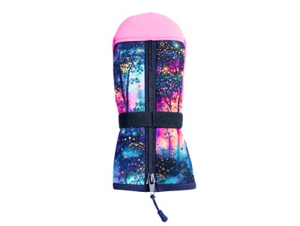 rukavice pro spastiky, starorůžová, avatar, modrý zip