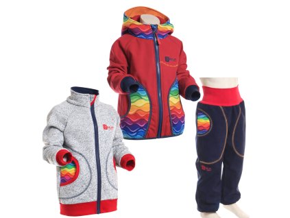 cenově zvýhodněná souprava, červená, vlny