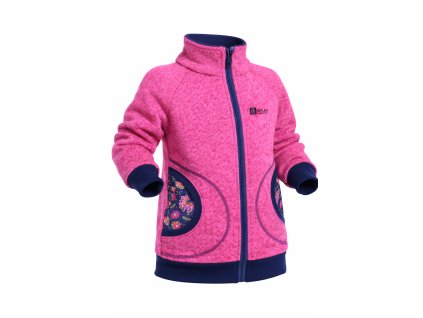 svetrová mikina, neon růžová, zahrada