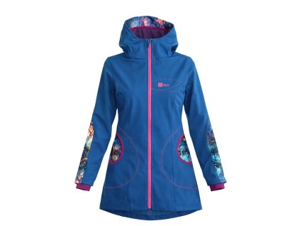 damský softshellový kabát, petrolejová, ostružinvá, avatar