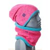 zimní svetrová čepice pro ženy, neon. růžová + tyrkysová Velikost L 5782 47 999