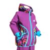 softshellová bunda pro holky, fialová + grafity, bok