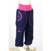 softshellové kalhoty pro holčičky, tm. modré, kostičky Velikost 92 6175 48 1266