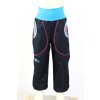 softshellové kalhoty pro holčičky, černé + barevná abstrakce Velikost 92 6457 48 1514