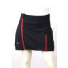 softshellová sukně pro ženy, černá + červené zipy Velikost 46 7424 51 2080