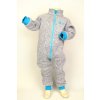 svetrový overal pro chlapečky,šedý melír Velikost 98/104 7735 53 2322