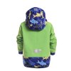 softshellová bunda pro kluky, zelená, žraloci na modré, záda